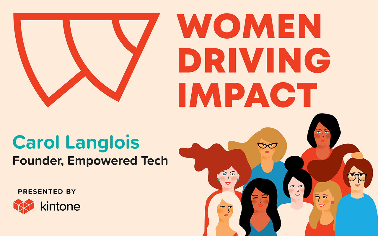 Women driving impact logo