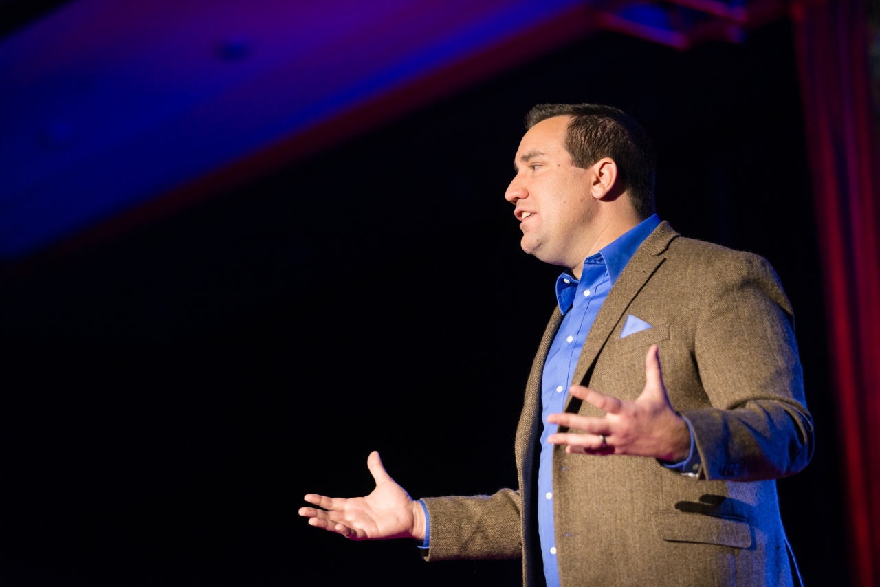 David Burkus speaking at an event