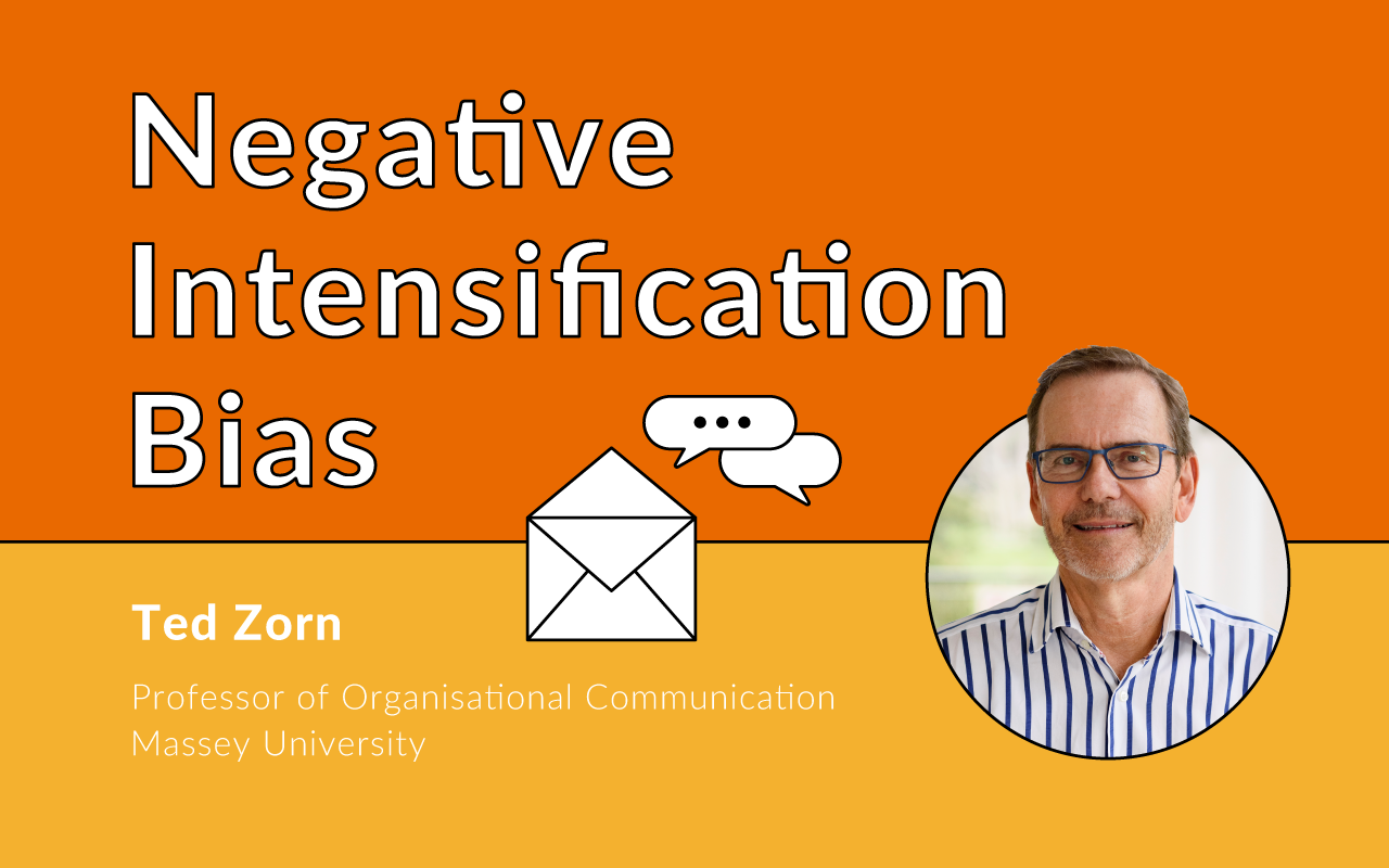 Interview with professor Ted Zorn about negative intensification bias